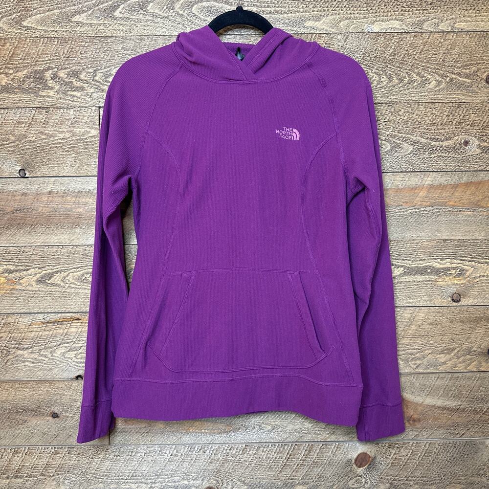The North Face Activewear Sweatshirt Fushia Pink Hoodie Long Sleeve Size Medium